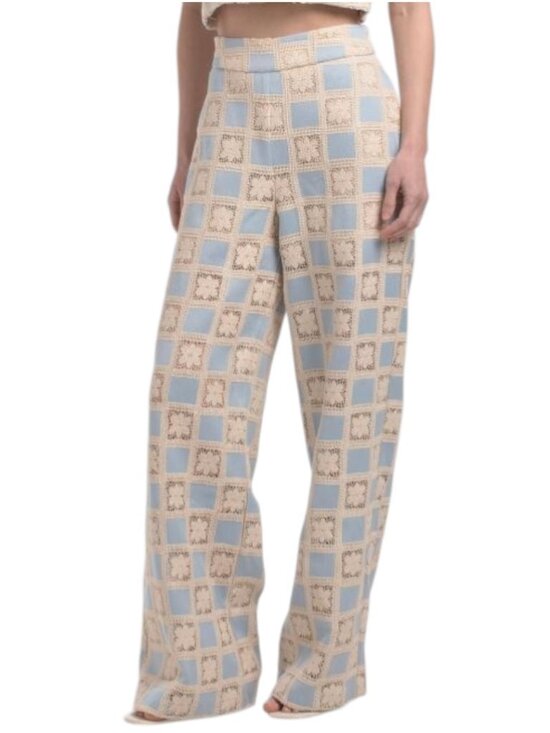 English Factory Pants - ENGLISH FACTORY Crochet Long Pants